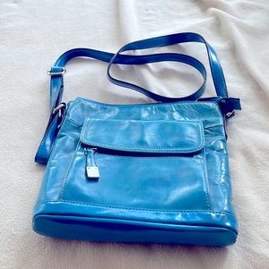Genuine leather turquoise purse